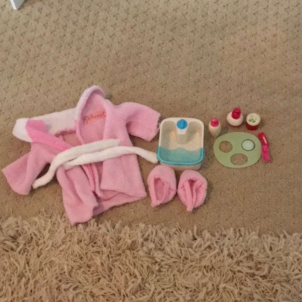 American girl doll spa set